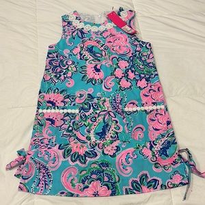 Lily Pulitzer girls classic dress in Blue Horizon Jungle Sunrise Size 7